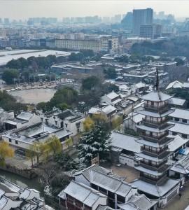 嘉定城区的雪景，冬有雪便安好